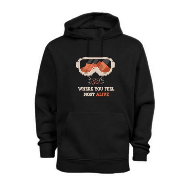 Go Where You Feel Most Alive Sweatshirt - Black