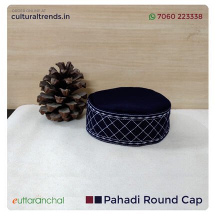 Pahadi Round Topi - Uttarakhandi Garhwali Cap