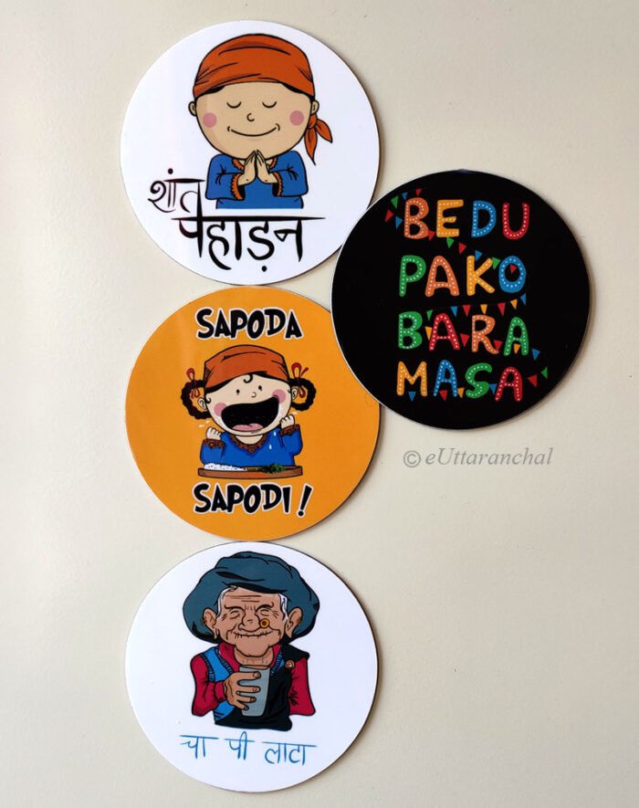 Pahadi Fridge Magnets - Set of 4