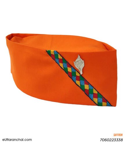 Pahadi Brahamkamal Cap Saffron